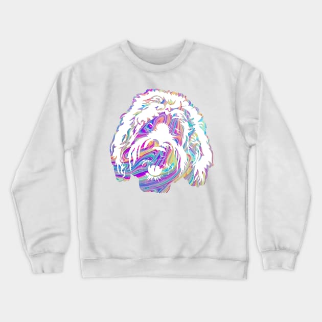 Golden doodle Crewneck Sweatshirt by Haily_brown